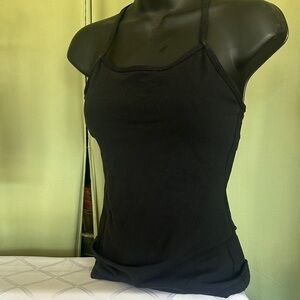 lululemon athletica Black Slim-Strap Tank Top